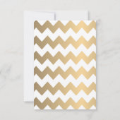 Stijlvolle witte en gouden Confetti Stippen Sla de Save The Date (Achterkant)