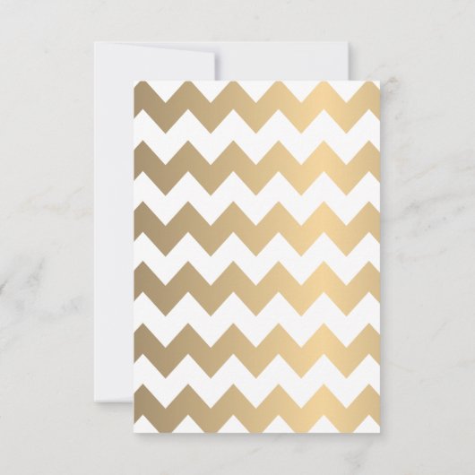 Stijlvolle witte en gouden Confetti Stippen Sla de Save The Date (Achterkant)