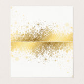 Stijlvolle witte en goudsneeuwvlokken| Kaarten pla (Buitenkant ongevouwen)