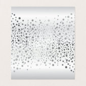 Stijlvolle witte en zilveren Confetti | Kaarten pl (Binnenkant ongevouwen)