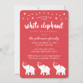 Stijlvolle, witte feestdagen kaart (Voorkant)