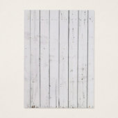 Stijlvolle witte houtstrepes met weelderige weerso visitekaartjes (Achterkant)
