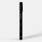 Stijlvolle witte krijt harten lijnen patroon perso Case-Mate iPhone case (Achterkant / Rechts)