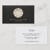 Stijlvolle witte Lotus Flower New age Visitekaartje (Voorkant / Achterkant)