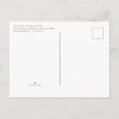 Stijlvolle witte marmeren & roze gouden douche via uitnodiging briefkaart (Achterkant)