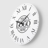 Stijlvolle witte merkbedrijf Business Logo Custom Grote Klok (Hoek)