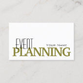 Stijlvolle witte olijf Eenvoudig en professioneel Visitekaartje (Voorkant)