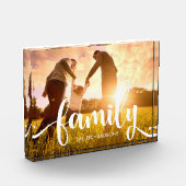 Stijlvolle witte overlay | Foto van uw familie (Links)