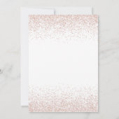 Stijlvolle Witte & Roos Gouden Berg Bruiloft Kaart (Achterkant)