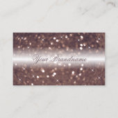 Stijlvolle witte rozen goudhoudende luxe luxe visitekaartje (Voorkant)