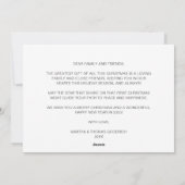 Stijlvolle witte script kerstgradiënt foto feestdagenkaart (Achterkant)