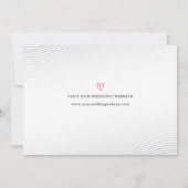 Stijlvolle witte scriptfoto De datum Kaart opslaan (Achterkant)