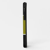 Stijlvolle witte sneeuwvlok Golden Olive Black Str Case-Mate iPhone Case (Achterkant/links)