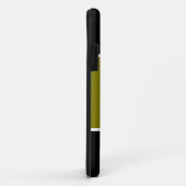 Stijlvolle witte sneeuwvlok Golden Olive Black Str Case-Mate iPhone Case (Achterkant/rechts)