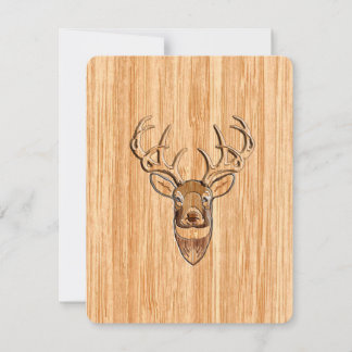 Stijlvolle witte staart buck Antlers Light Wood Gr