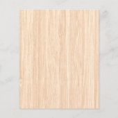 Stijlvolle witte staart buck Antlers Light Wood Gr Flyer (Achterkant)