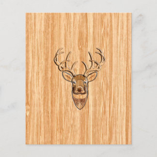 Stijlvolle witte staart buck Antlers Light Wood Gr Flyer