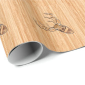 Stijlvolle witte staart Duistere Buck Head Light W Cadeaupapier (Rol Hoek)