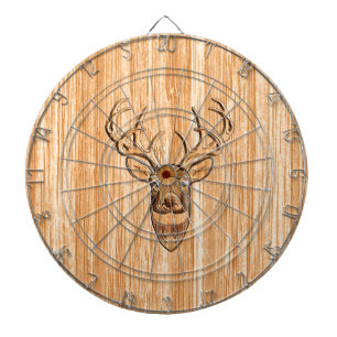 Stijlvolle witte staart Duistere Buck Head Light W Dartbord