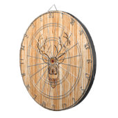 Stijlvolle witte staart Duistere Buck Head Light W Dartbord (Voorkant Rechts)
