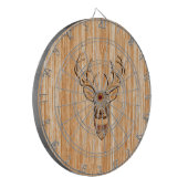 Stijlvolle witte staart Duistere Buck Head Light W Dartbord (Voorkant Links)