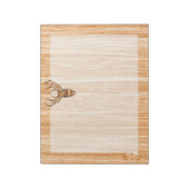 Stijlvolle witte staart Duistere Buck Head Light W Notitieblok (Linkerzijde)