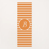 Stijlvolle witte strepen Monogram Letter B Yoga Ma Yogamat (Voorkant)