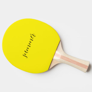 Stijlvolle witte tas met gele "zomer" tafeltennisbatje