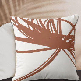 Stijlvolle witte Terracotta Ribbons Kussen