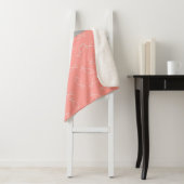 Stijlvolle Witte Vis Patroon Zee Theme Throw Deken (In situ)