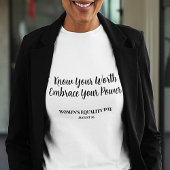 Stijlvolle Witte VROUWEN GELIJKHEID DAG T-shirt