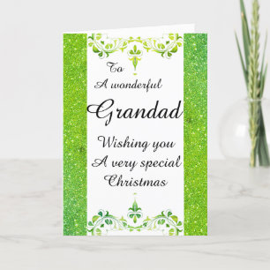 Stijlvolle Wonderful opa kerstkaart Feestdagen Kaart