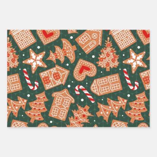 Stijlvolle Wrappers voor Kerst Feestdagen Inpakpapier Vel (Voorkant)