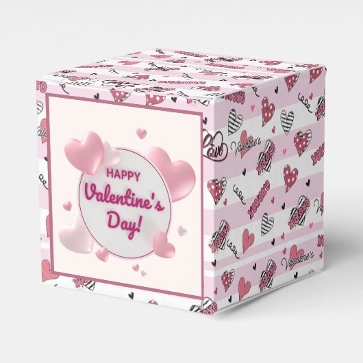 Stijlvolle XOXO-Valentijnsdag gevarieerd Bedankdoosjes (Voorkant Zijde)