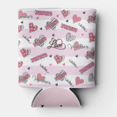 Stijlvolle XOXO-Valentijnsdag gevarieerd Blikjeskoeler (Voorkant)