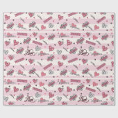 Stijlvolle XOXO-Valentijnsdag gevarieerd Cadeaupapier (Vlak)