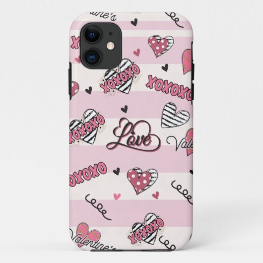 Stijlvolle XOXO-Valentijnsdag gevarieerd Case-Mate iPhone Case (Achterkant)