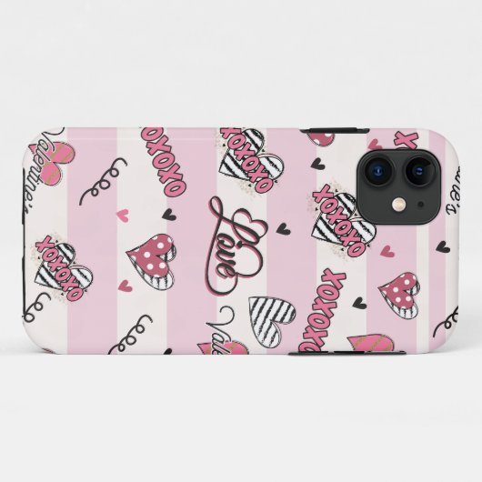Stijlvolle XOXO-Valentijnsdag gevarieerd Case-Mate iPhone Case (Achterkant (horizontaal))