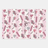 Stijlvolle XOXO-Valentijnsdag gevarieerd Inpakpapier Vel (Voorkant)