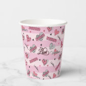 Stijlvolle XOXO-Valentijnsdag gevarieerd Papieren Bekers (Achterkant)