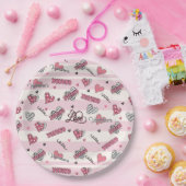 Stijlvolle XOXO-Valentijnsdag gevarieerd Papieren Bordje (Feest)