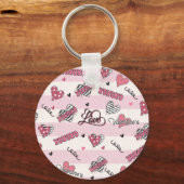 Stijlvolle XOXO-Valentijnsdag gevarieerd Sleutelhanger (Voorkant)