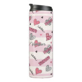 Stijlvolle XOXO-Valentijnsdag gevarieerd Thermosbeker (Geroteerd rechts)