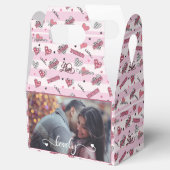 Stijlvolle XOXO Valentijnsdag Pattered Wrapping Pa Bedankdoosjes (Geopend)