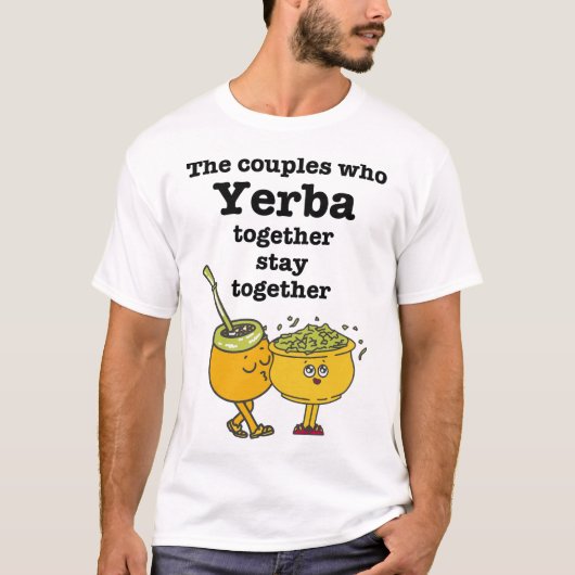 Stijlvolle YERBA MATE Koppels T-shirt (Voorkant)