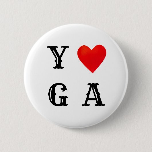 Stijlvolle Yoga Ronde Button 5,7 Cm (Voorkant)