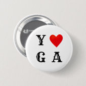 Stijlvolle Yoga Ronde Button 5,7 Cm (Voorkant /achterkant)