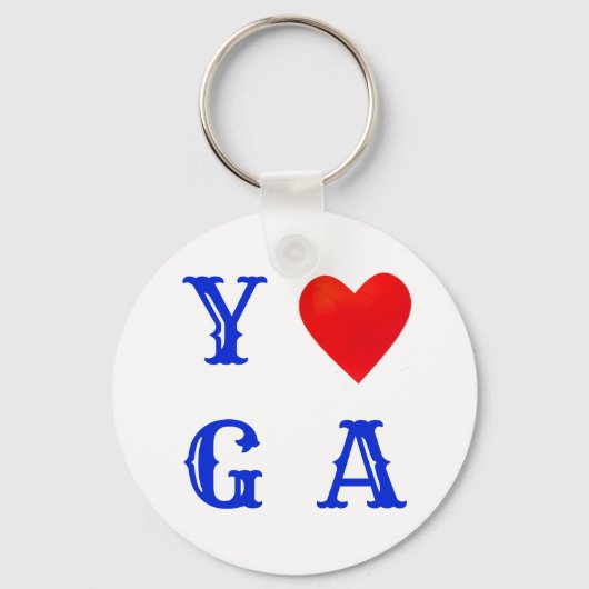 Stijlvolle Yoga Sleutelhanger (Voorkant)