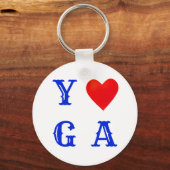 Stijlvolle Yoga Sleutelhanger (Voorkant)