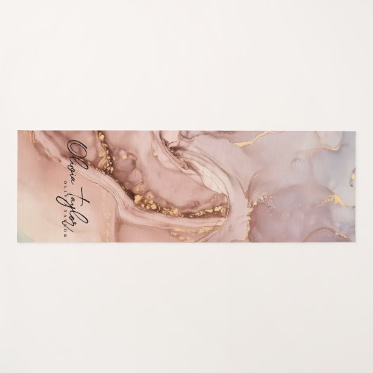 Stijlvolle zachte beige yogamat (Voorkant (horizontaal))